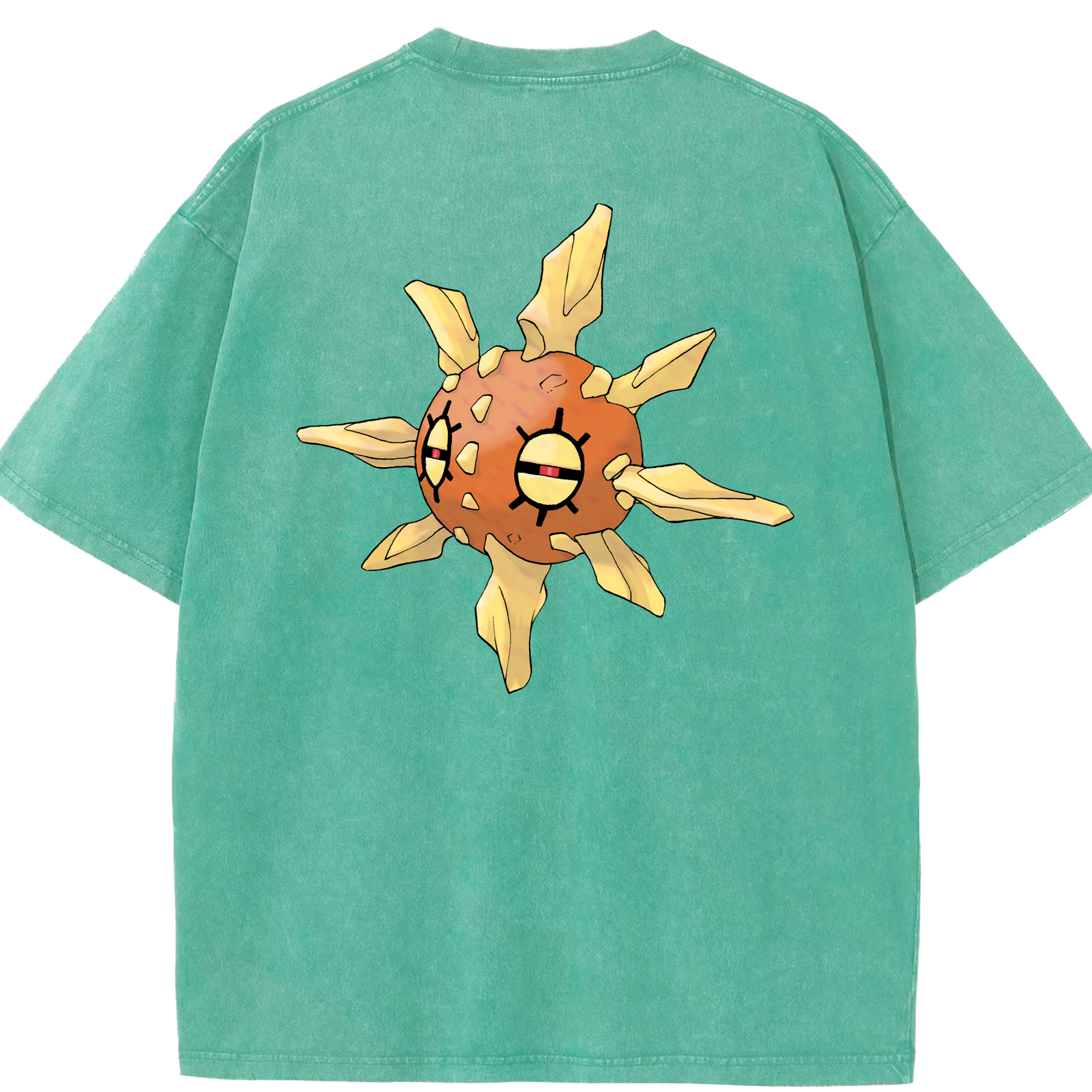 （画像用） ポケットモンスター Pokémon 綿100% ヴィンテージ風 半袖Tシャツ（背面プリント）